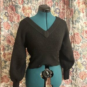 Express Black V-Neck Sweater